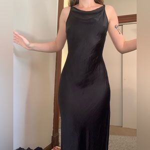 Vintage Victoria’s Secret black 100% silk gown in size extra small